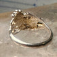 Black Hills Gold ring size 5 leaves band sterling silver women