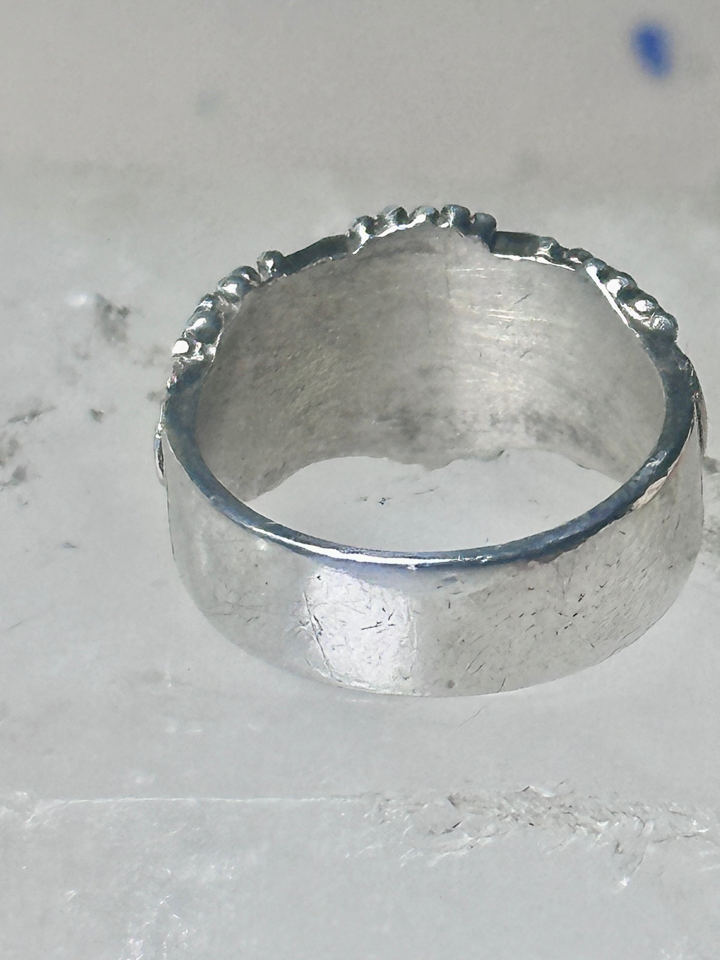 Black Hills ring leaves band pinky wedding size 5.75 sterling silver women
