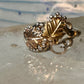 Black Hills Gold ring size 5 leaves band sterling silver women