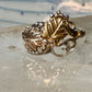 Black Hills Gold ring size 5 leaves band sterling silver women