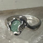 Floral ring green stone  leaves floral band size 6.50 women girls