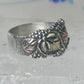 Black Hills ring leaves band pinky wedding size 5.75 sterling silver women