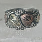 Black Hills ring leaves band pinky wedding size 4 sterling silver women