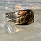 Black Hills Gold ring size 5 leaves Dad Fathers Day band sterling silver women