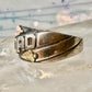 Black Hills Gold ring size 5 leaves Dad Fathers Day band sterling silver women