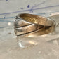 Black Hills Gold ring size 5 leaves Dad Fathers Day band sterling silver women