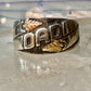 Black Hills Gold ring size 5 leaves Dad Fathers Day band sterling silver women