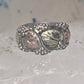 Black Hills ring leaves band pinky wedding size 4 sterling silver women