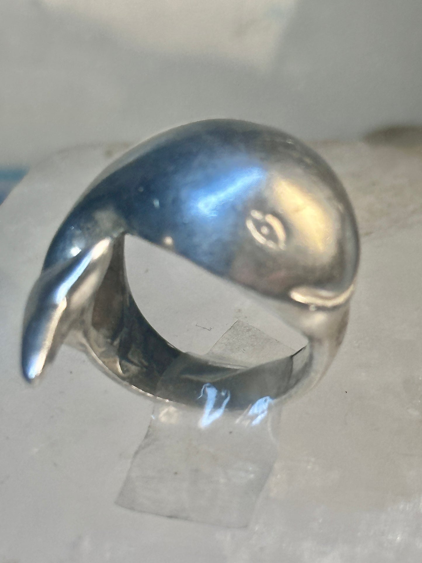 Whale ring Taxco Mexico Size 4.5 pinky sterling silver women