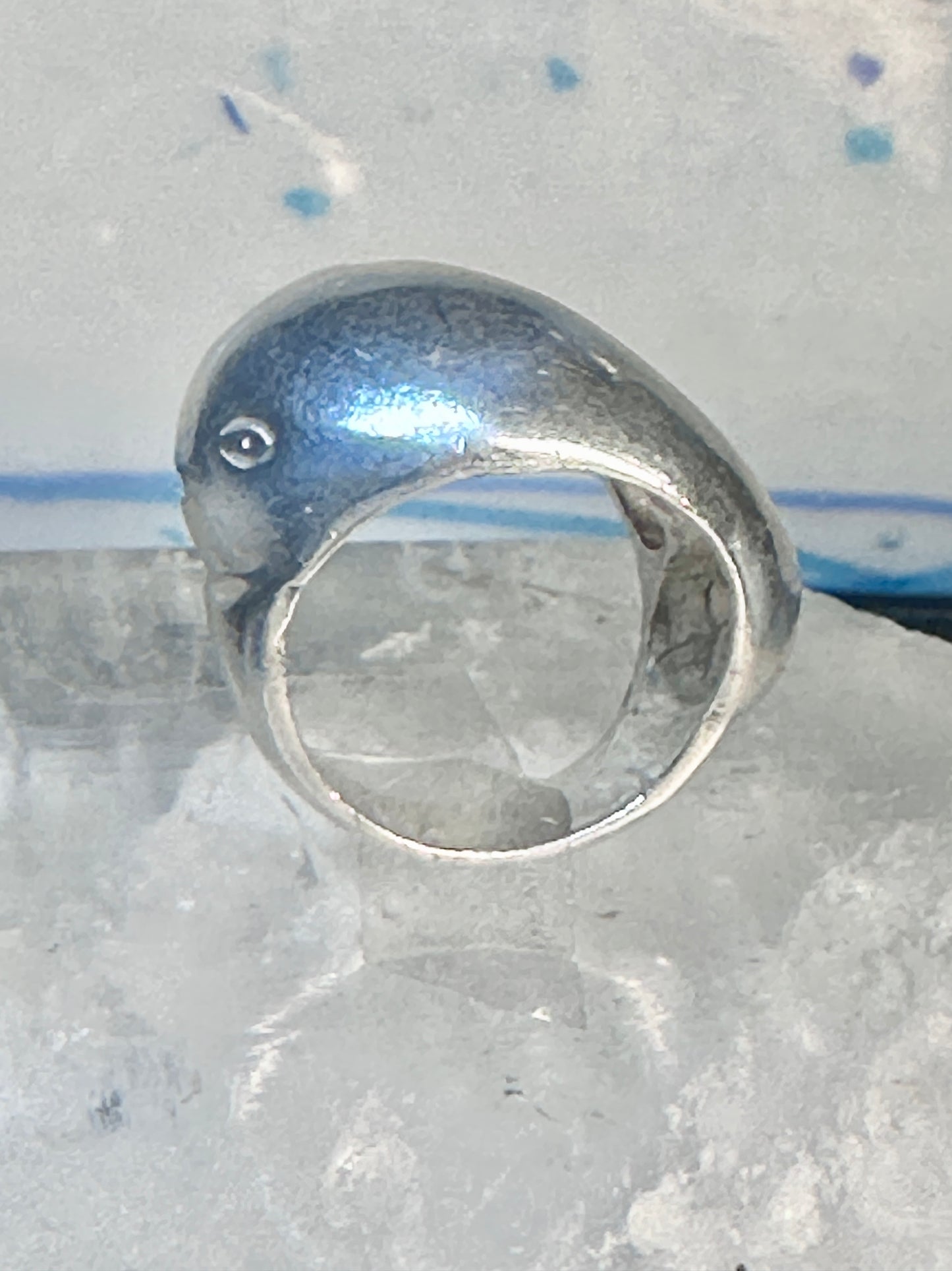 Whale ring Taxco Mexico Size 4.5 pinky sterling silver women