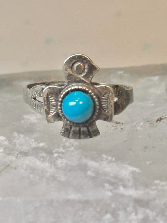 Phoenix ring turquoise size 5.50 Navajo sterling silver women