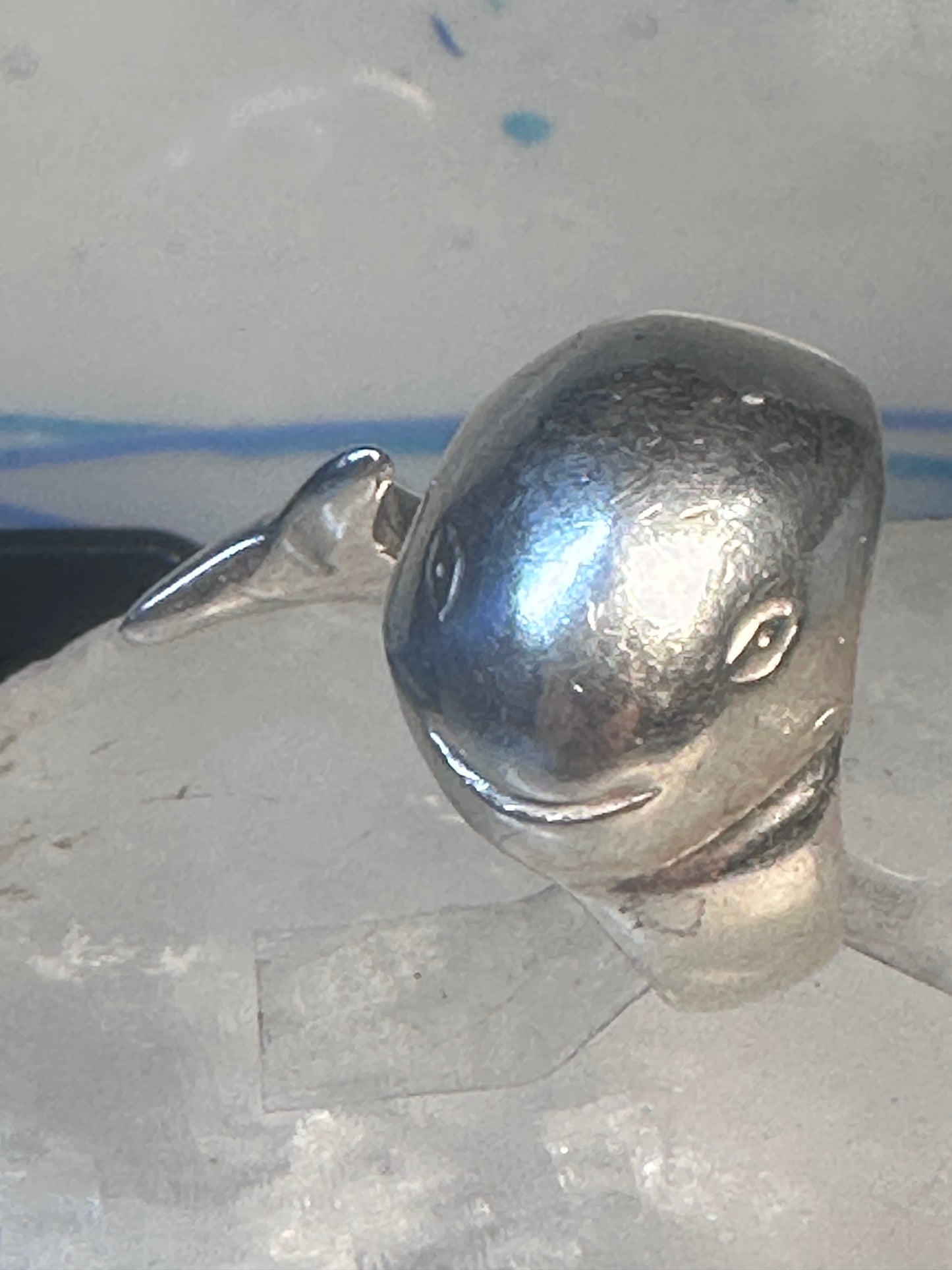 Whale ring Taxco Mexico Size 4.5 pinky sterling silver women