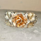 Black Hills Gold ring rose band size 6.75 sterling silver women