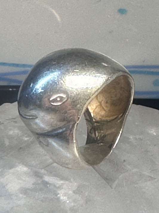 Whale ring Taxco Mexico Size 4.5 pinky sterling silver women