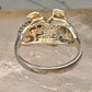 Black Hills Gold ring size 7.5 Eagle leaves band sterling silver women
