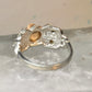 Black Hills Gold ring rose band size 6.75 sterling silver women