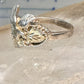 Black Hills Gold ring size 7.5 Eagle leaves band sterling silver women