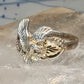 Black Hills Gold ring size 7.5 Eagle leaves band sterling silver women