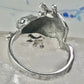 Vintage Frog ring reptile lizard band size 8.25 sterling silver women