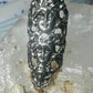 Long 3 faces ring Art Deco Nouveau face size 5.25 sterling silver women