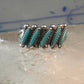 Zuni Turquoise ring petit point needlepoint size 5.25 band sterling silver women girls