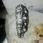 Long 3 faces ring Art Deco Nouveau face size 5.25 sterling silver women