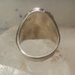 Navajo Ring Turquoise size 11  Heavy sterling silver women men