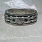 Harley Davidson ring Biker chain&nbsp; band size 7.75 sterling silver men women