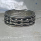 Harley Davidson ring Biker chain&nbsp; band size 7.75 sterling silver men women