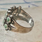 Zuni Turquoise ring petite point needlepoint size 5.5 band sterling silver women girls