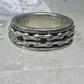 Harley Davidson ring Biker chain&nbsp; band size 7.75 sterling silver men women