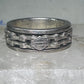 Harley Davidson ring Biker chain&nbsp; band size 7.75 sterling silver men women