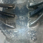Navajo ring long mother of pearl feathers leaves size 6 sterling silver women