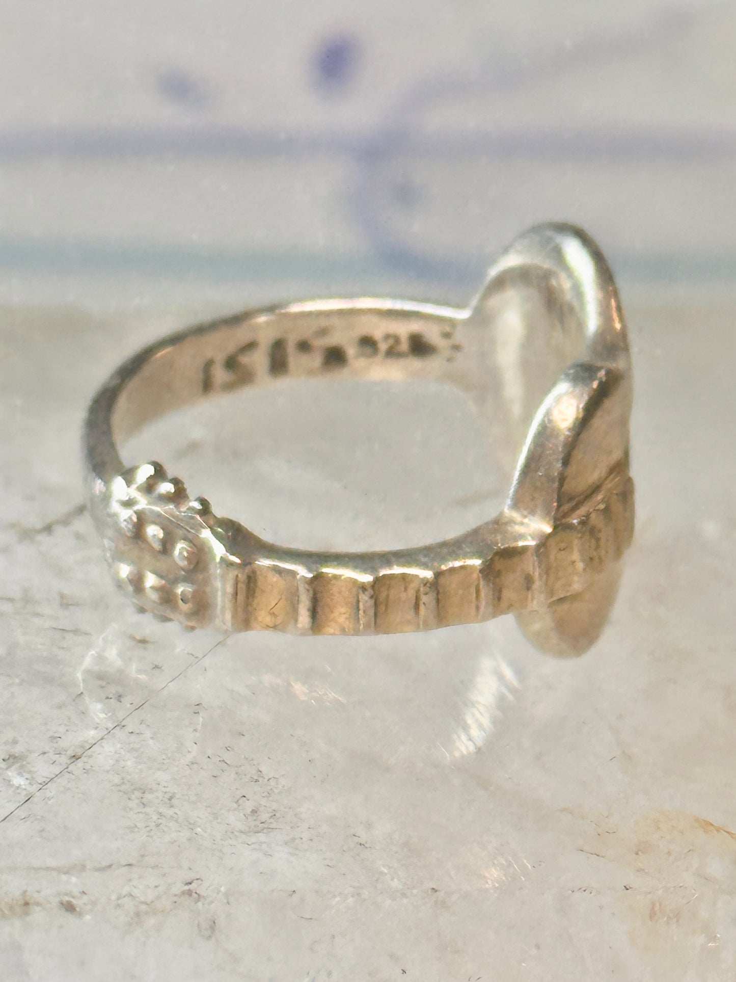 Guitar ring music musician band size 6 band sterling silver women girls