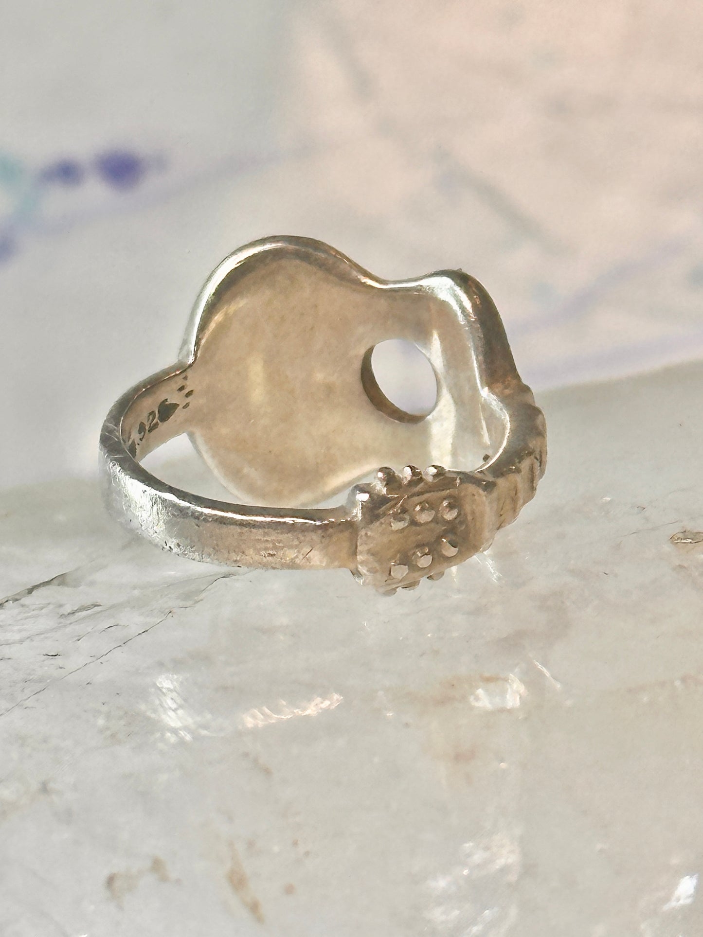 Guitar ring music musician band size 6 band sterling silver women girls