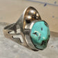 Navajo ring turquoise size 11.25 sterling silver women men