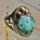 Navajo ring turquoise size 11.25 sterling silver women men