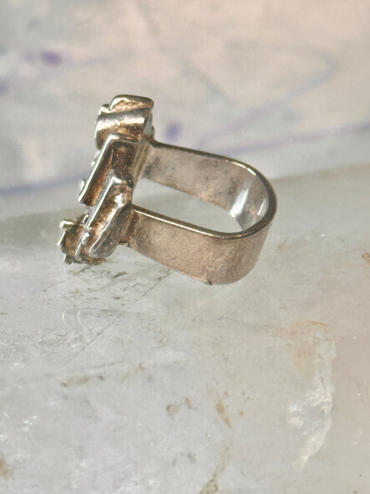 Juhis Kautokeino brutalist ring Norway size 4.75 sterling silver women