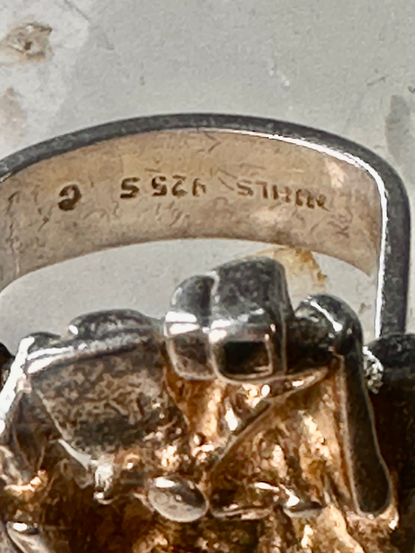 Juhis Kautokeino brutalist ring Norway size 4.75 sterling silver women