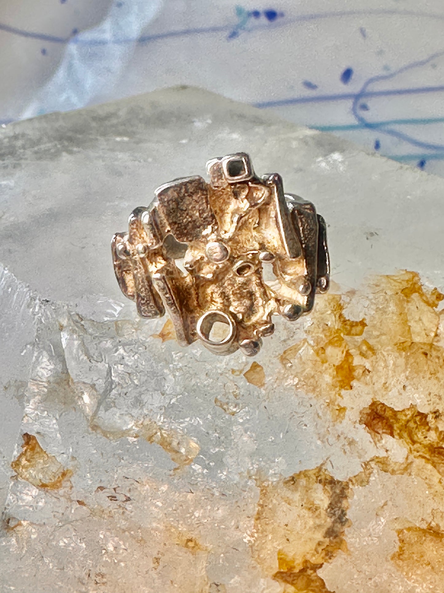 Juhis Kautokeino brutalist ring Norway size 4.75 sterling silver women