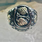 Black Hills Gold ring Horseshoe Good Luck size 10 sterling silver women men