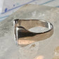 Horseshoe ring size 6 southwest good luck coral turquoise chips sterling silver women