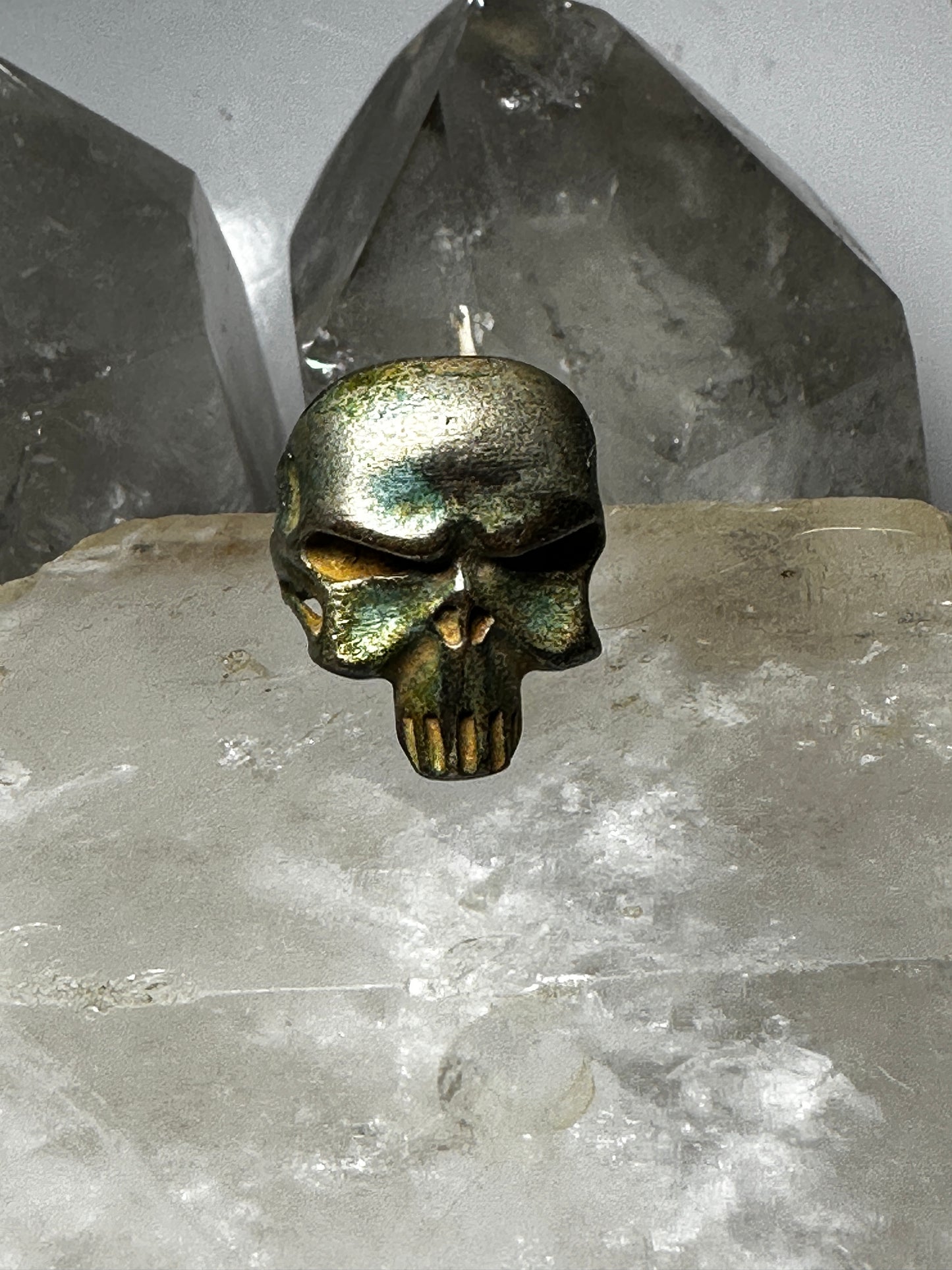 Skull ring size  9.50.  biker unknown metal women men