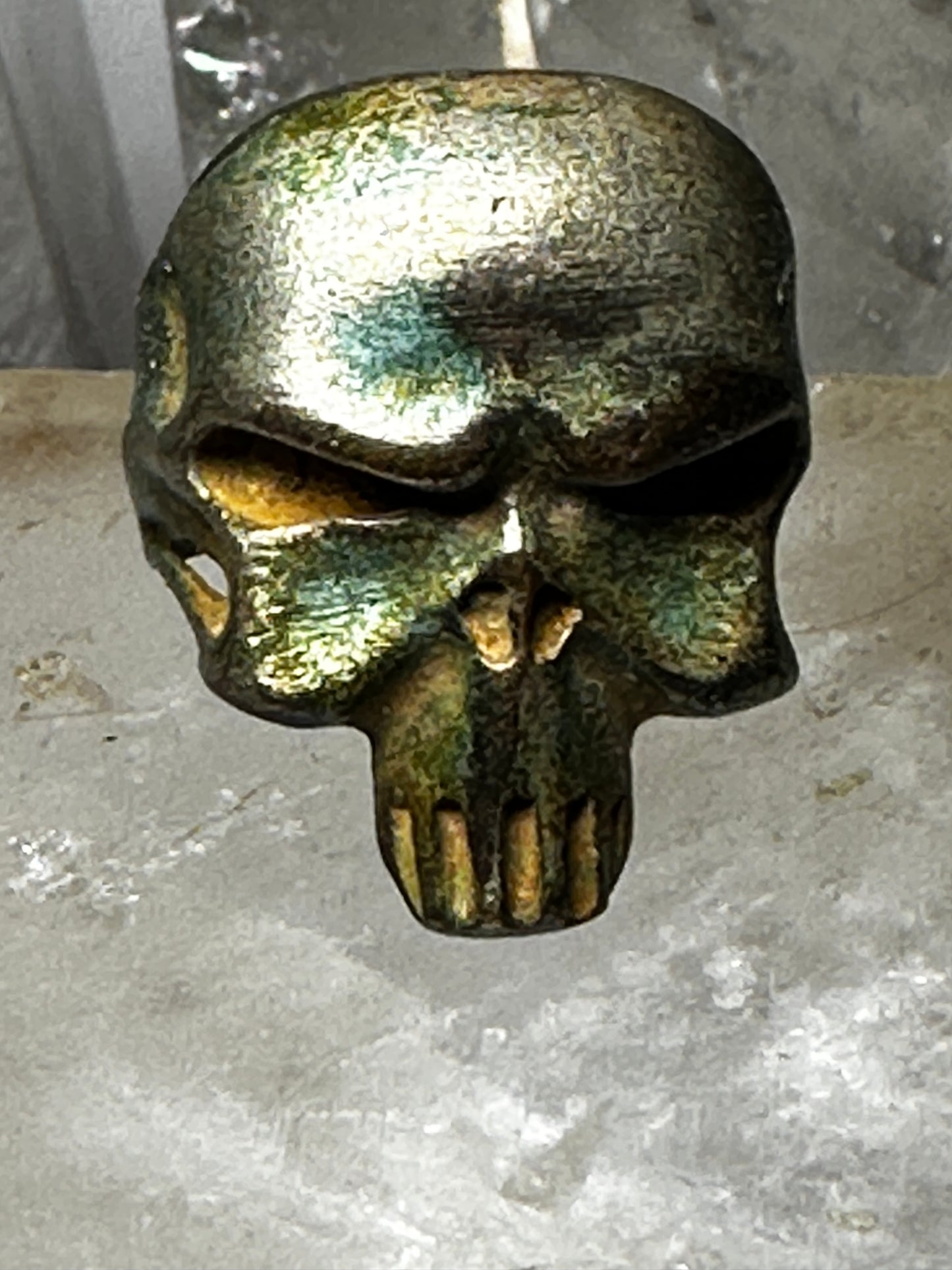 Skull ring size  9.50.  biker unknown metal women men