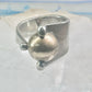 Moving Ball ring geometric kinetic  solid band size 5.50 sterling silver women logo