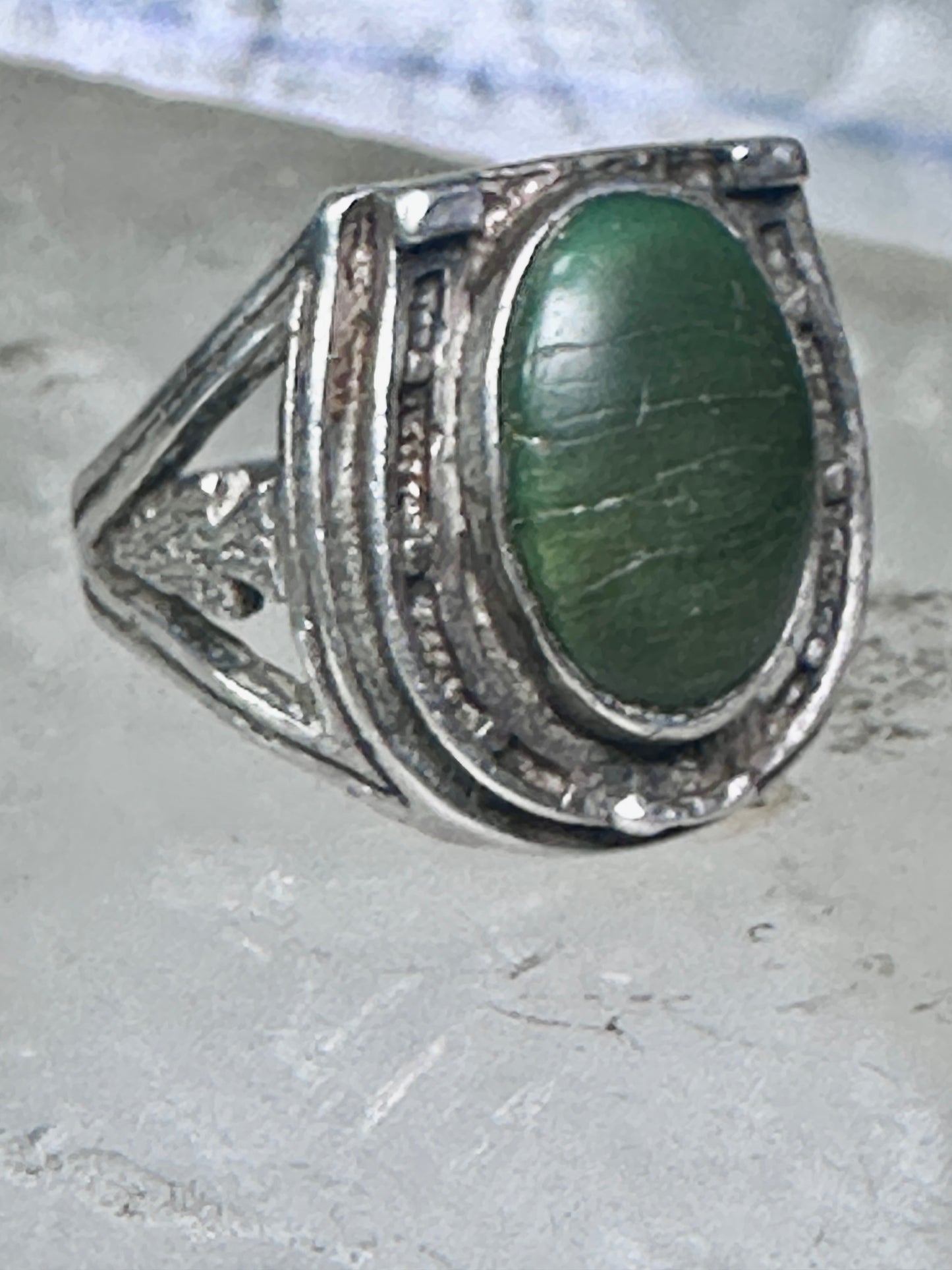 Horseshoe ring southwest tribal pinky good luck band size 3.75 sterling silver wome