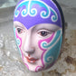 Sergio Bustamante ring face figurative band size 6.75 sterling silver women