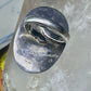 Sergio Bustamante ring face figurative band size 6.75 sterling silver women