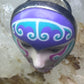 Sergio Bustamante ring face figurative band size 6.75 sterling silver women