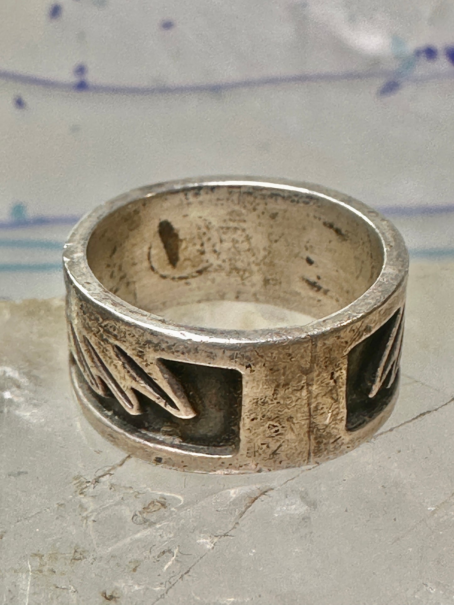 Bird ring size 9.50 Love birds band sterling silver women men